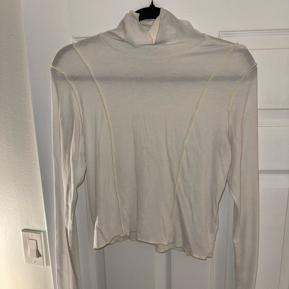 Wild Fable Cream Long Sleeve Top